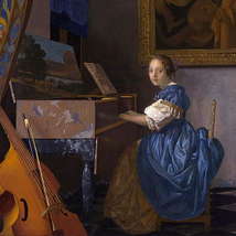 Johannes vermeer   lady at a virginal