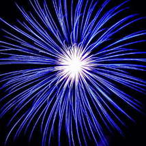 Blue firework by epicfireworks