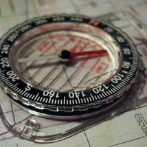 Compass for orienteering by hypertypos