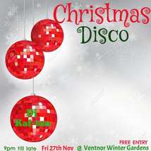 Christmas disco poster nov 27th